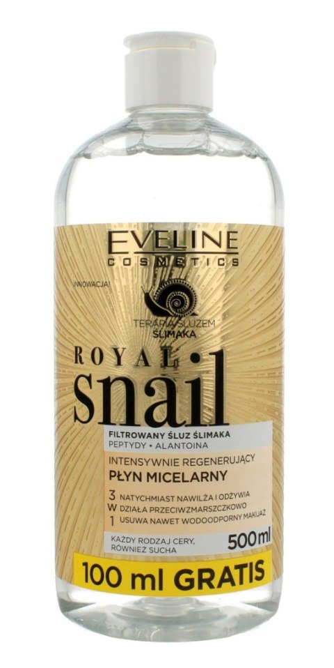 Eveline Royal Snail płyn micelarny intensywnie regenerujący 3w1 500 ml