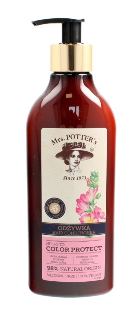 Mrs Potters Triple Flower odżywka do włosów farbowanych Color Protect 390 ml