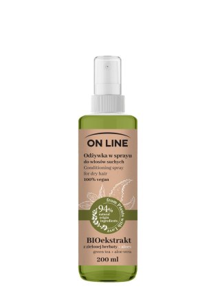 On Line From Plants With Love odżywka do włosów w sprayu BIOekstrakt z Zielonej Herbaty i aloes 200 ml