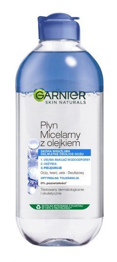 Garnier Skin Naturals płyn micelarny pielęgnujący dwufazowy z bławatkiem 400 ml