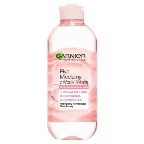 Garnier Skin Naturals płyn micelarny z Wodą różaną - cera pozbawiona blasku 400 ml