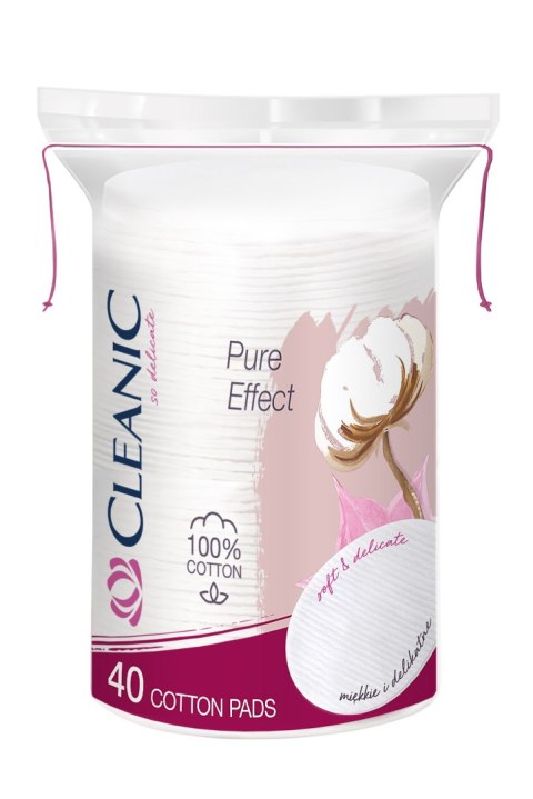 HARPER Cleanic Płatki kosmetyczne Pure Effect owalne 1op.-40szt