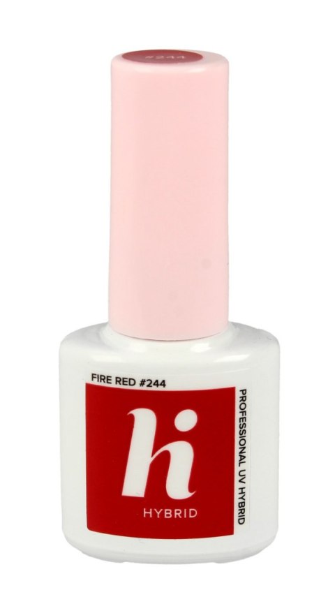 Hi Hybrid lakier hybrydowy Moments #244 Fire Red 5 ml