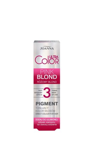 Joanna Ultra Color pigment tonujący kolor włosów - różowy blond 100 ml