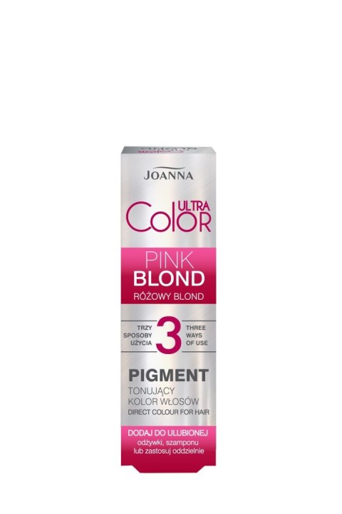 Joanna Ultra Color pigment tonujący kolor włosów - różowy blond 100 ml