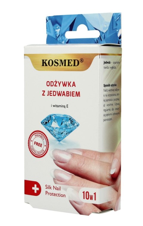 Kosmed odżywka do paznokci z jedwabiem i witaminą E 10w1 9 ml