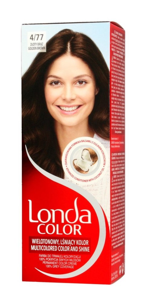 Londa WELLA LONDA Professional Color farba do trwałej koloryzacji włosów 4/77 Złoty Brąz