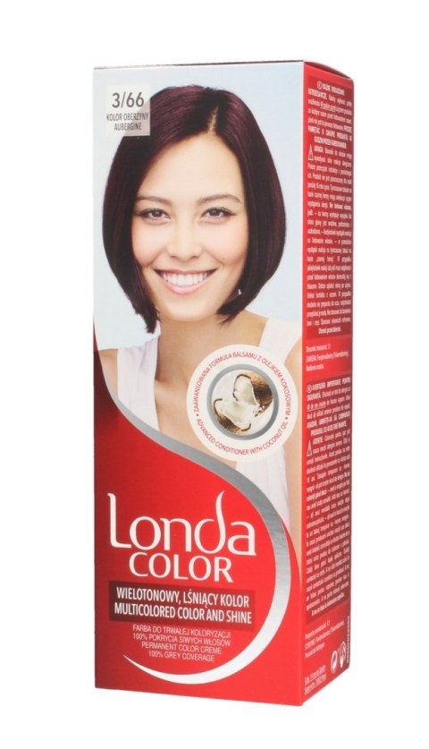 Londa WELLA Londacolor Cream farba do włosów nr 3/66 kolor oberżyny 1 op.