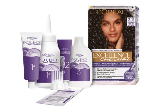 L'Oréal Paris Excellence Cool Creme krem koloryzujący 3.11 Ultrapopielaty Ciemny Brąz 1 op.