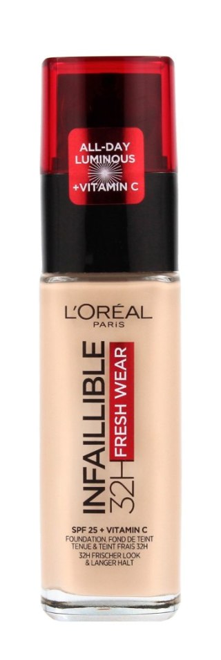 Maybelline Infaillible 32H Fresh Wear Długotrwały Podkład do Twarzy 100 Linen 30 ml