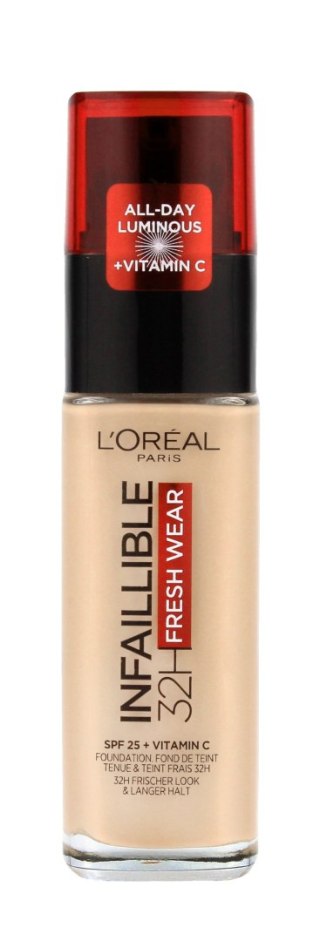 Maybelline L'Oreal Infaillible 32H Fresh Wear Długotrwały Podkład do Twarzy 140 Golden Beige 30 ml