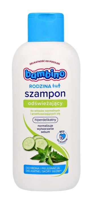 Bambino Rodzina szampon odświeżający do włosów normalnych i przetłuszczających się 400 ml
