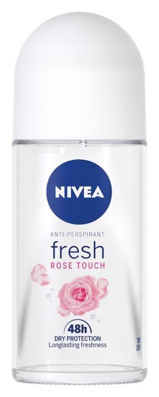 Nivea Antyperspirant w Kulce Fresh Rose Touch Roll-on Kulka dla Kobiet 150 ml
