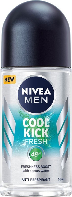 Nivea Antyperspirant w Kulce Fresh Kick Roll-on Kulka dla Mężczyzn 50 ml