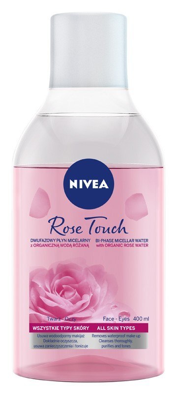 Nivea Rose Touche micelarny płyn dwufazowy z wodą różaną 400 ml