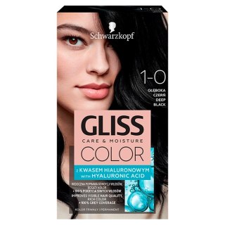 Schwarzkopf Gliss Color krem koloryzujący nr 1-0 Głęboka Czerń 1 op.