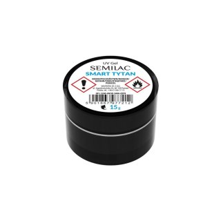 Semilac Builder Gel Smart Tytan Clear żel budujacy do paznokci UV 15 g