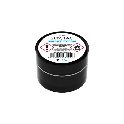 Semilac Builder Gel Smart Tytan Clear żel budujacy do paznokci UV 15 g