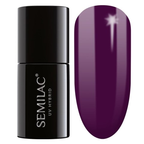 Semilac lakier hybrydowy 015 Plum 7 ml
