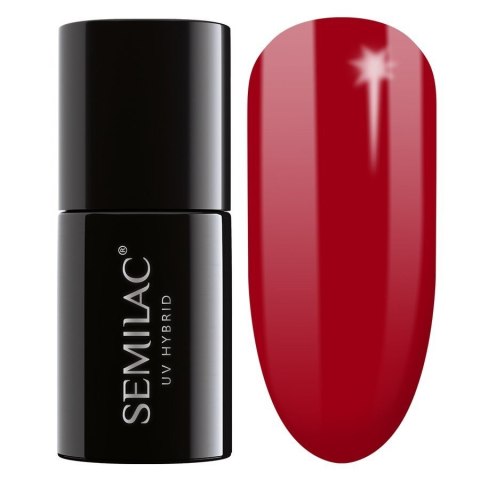 Semilac lakier hybrydowy 027 Intense Red 7 ml