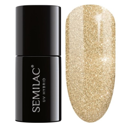 Semilac lakier hybrydowy 037 Gold Disco 7 ml
