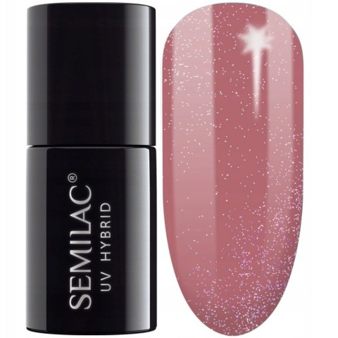 Semilac lakier hybrydowy Shimmer 321 Dust Caramel 7 ml