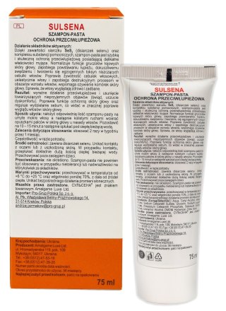 Sulsena szampon-pasta do włosów - ochrona przeciwłupieżowa 75 ml