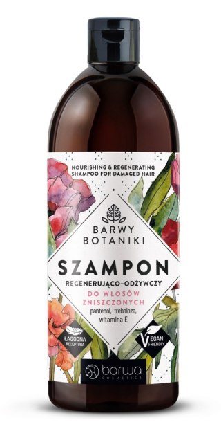 Barwa Barwy Botaniki szampon regenerująco - odżywczy do włosów zniszczonych 480 ml