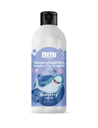 Barwa Bebi Kids szampon i płyn do kąpieli 2w1 - Jagoda 500 ml