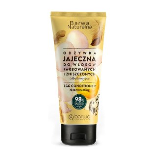 Barwa Naturalna Jajeczna odżywka odbudowująca do włosów farbowanych i zniszczonych 200 ml