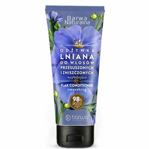 Barwa Naturalna Lniana odżywka wygładzająca do włosów przesuszonych i zniszczonych 200 ml