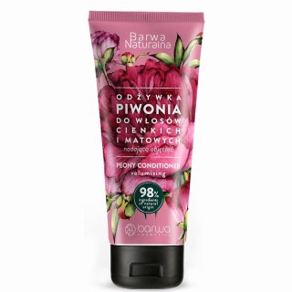 Barwa Naturalna odżywka nadająca objętość do włosów cienkich i matowych - Piwonia 200 ml