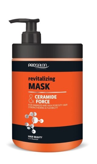 Chantal ProSalon Ceramide Force maska rewitalizująca do włosów zniszczonych wysokoporowatych 1000 g