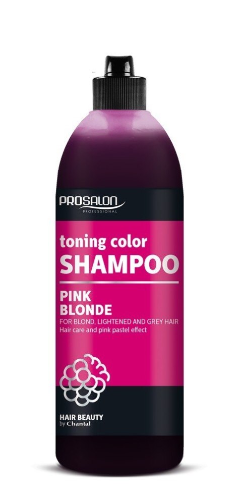 Chantal ProSalon Pink Blonde szampon tonujący kolor do włosów blond, rozjaśnianych i siwych 500 g