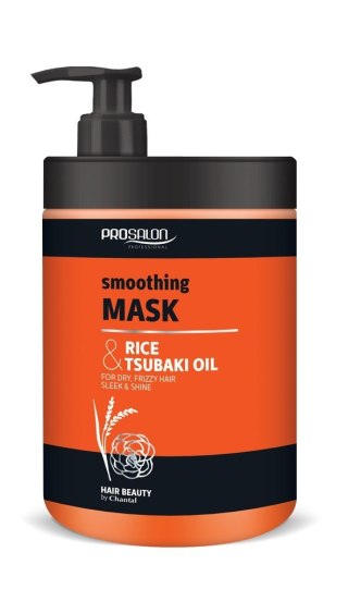 Chantal ProSalon Rice & Tsubaki Oil maska wygładzająca do włosów suchych, puszących się i pozbawionych blasku 1000 g