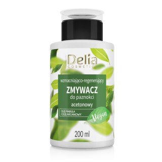 Delia Cosmetics Vege zmywacz do paznokci wzmacniająco-regeneracyjny z acetonem 200 ml