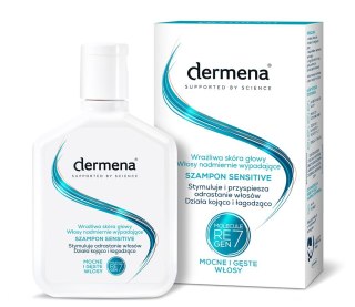 Dermena Hair Care Sensitive szampon do wrażliwej skóry głowy, hamujący wypadanie włosów 200 ml