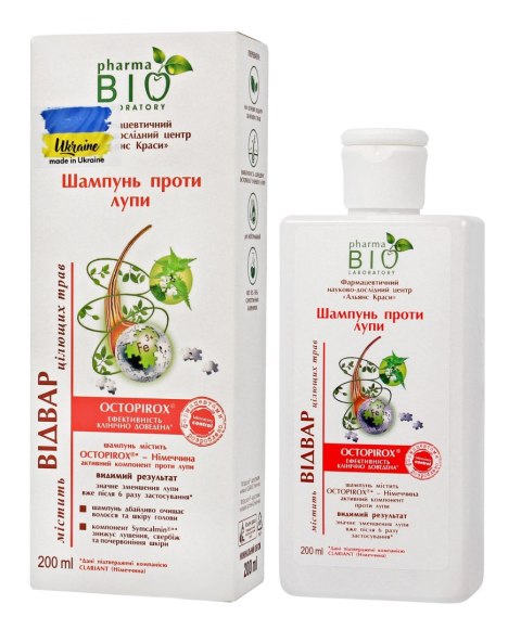 ENERGY OF VITAMINS Bio Pharma Laboratory Bio Szampon przeciwłupieżowy z wyciągiem z Łopianu 200ml