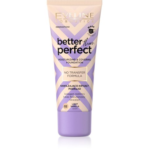 Eveline Cosmetics Podkład Nawilżająco-Kryjący Better Than Perfect nr 02 Light Vanilla 30 ml
