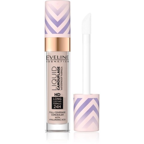 Eveline Cosmetics Wodoodporny Korektor z Kwasem Hialuronowym Liquid Camouflage nr 03 Soft Natural 7.5 ml