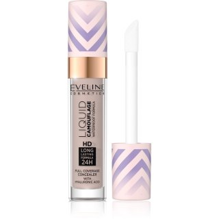 Eveline Cosmetics Wodoodporny Korektor z Kwasem Hialuronowym Liquid Camouflage nr 04 Light Almond 7.5 ml