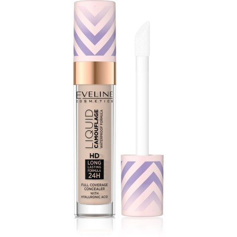 Eveline Cosmetics Wodoodporny Korektor z Kwasem Hialuronowym Liquid Camouflage nr 05 Light Sand 7.5 ml