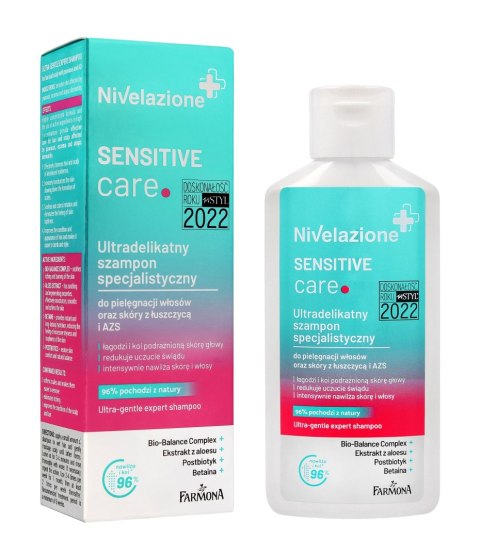 Farmona NIVELAZIONE Sensitive Care Ultradelikatny szampon specjalistyczny do włosów i skóry z łuszczycą i AZS 100 ml