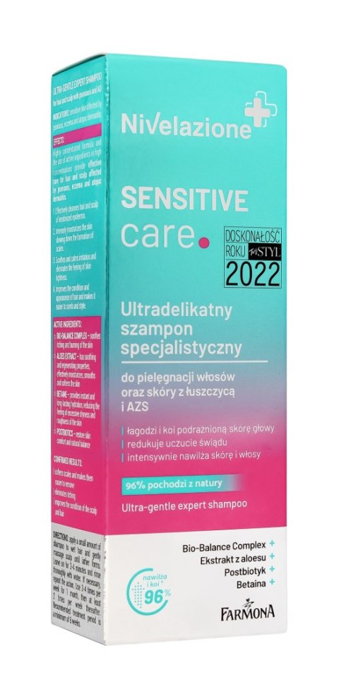 Farmona NIVELAZIONE Sensitive Care Ultradelikatny szampon specjalistyczny do włosów i skóry z łuszczycą i AZS 100 ml