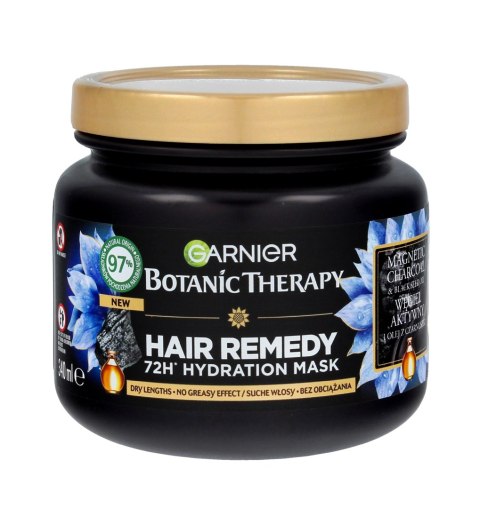 Garnier Botanic Therapy nawilżająca maska do włosów suchych z węglem aktywnym 340 ml