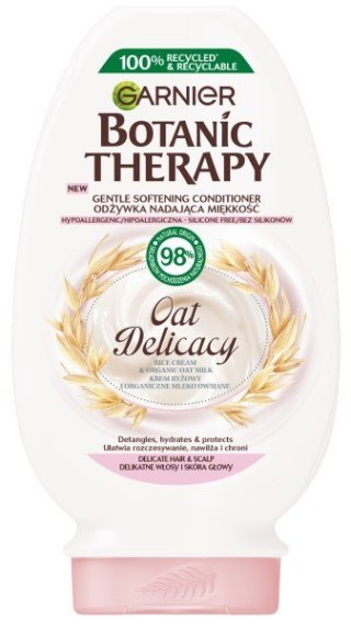 Garnier Botanic Therapy odżywka nadająca miękkość Oat Delicacy - do delikatnych włosów i skóry głowy 200 ml