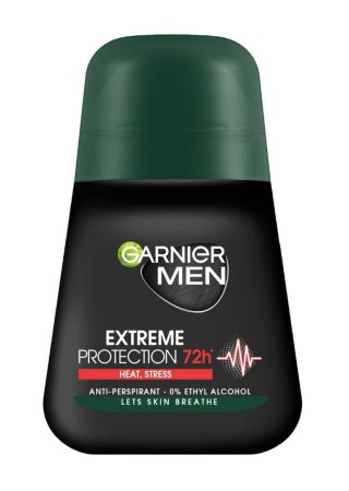 Garnier Dezodorant Roll-on Extreme Protection 72h - Heat,stress Antyperspirant dla Mężczyzn 50 ml