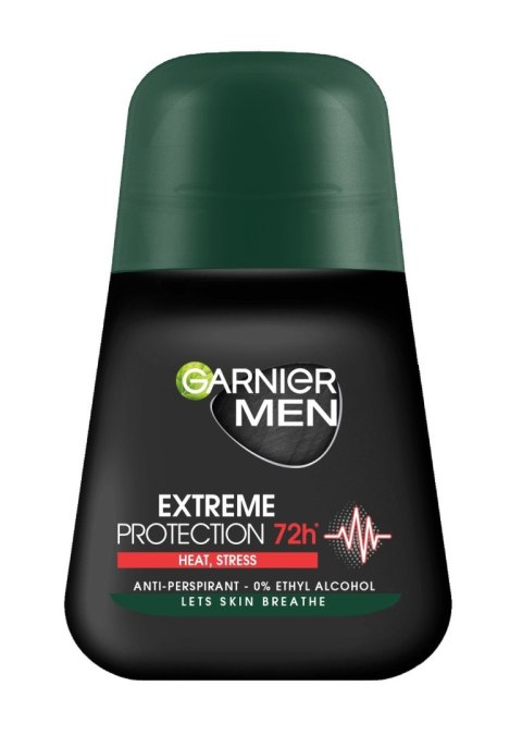 Garnier Dezodorant Roll-on Extreme Protection 72h - Heat,stress Antyperspirant dla Mężczyzn 50 ml