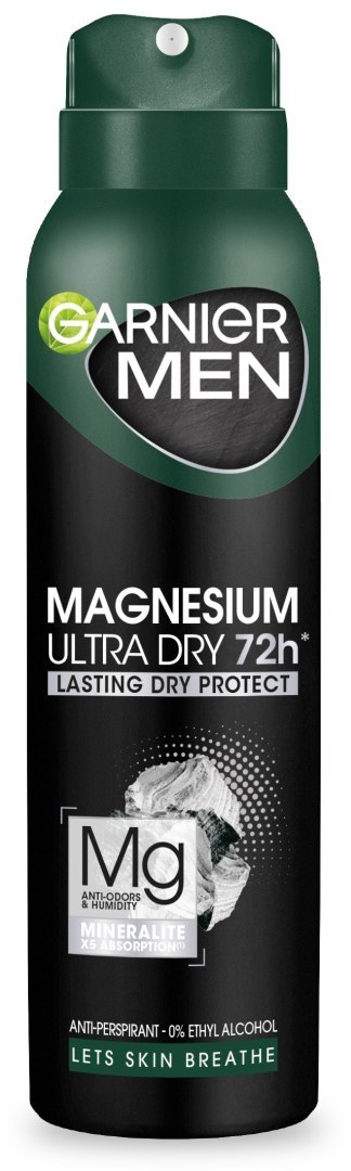 Garnier MEN Magnesium Ultra Dry 72H Dezodorant w Sprayu 150 ml