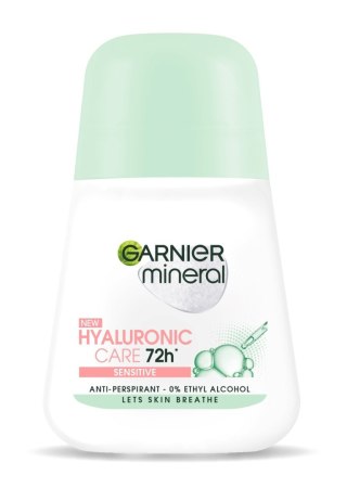 Garnier Mineral Dezodorant Roll-on 72h Hyaluronic Care - Sensitive Antyperspirant dla Kobiet 50 ml